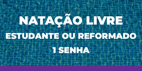 Imagem do Plano NATAÇÃO LIVRE -ESTUDANTE OU REFORMADO uma senha